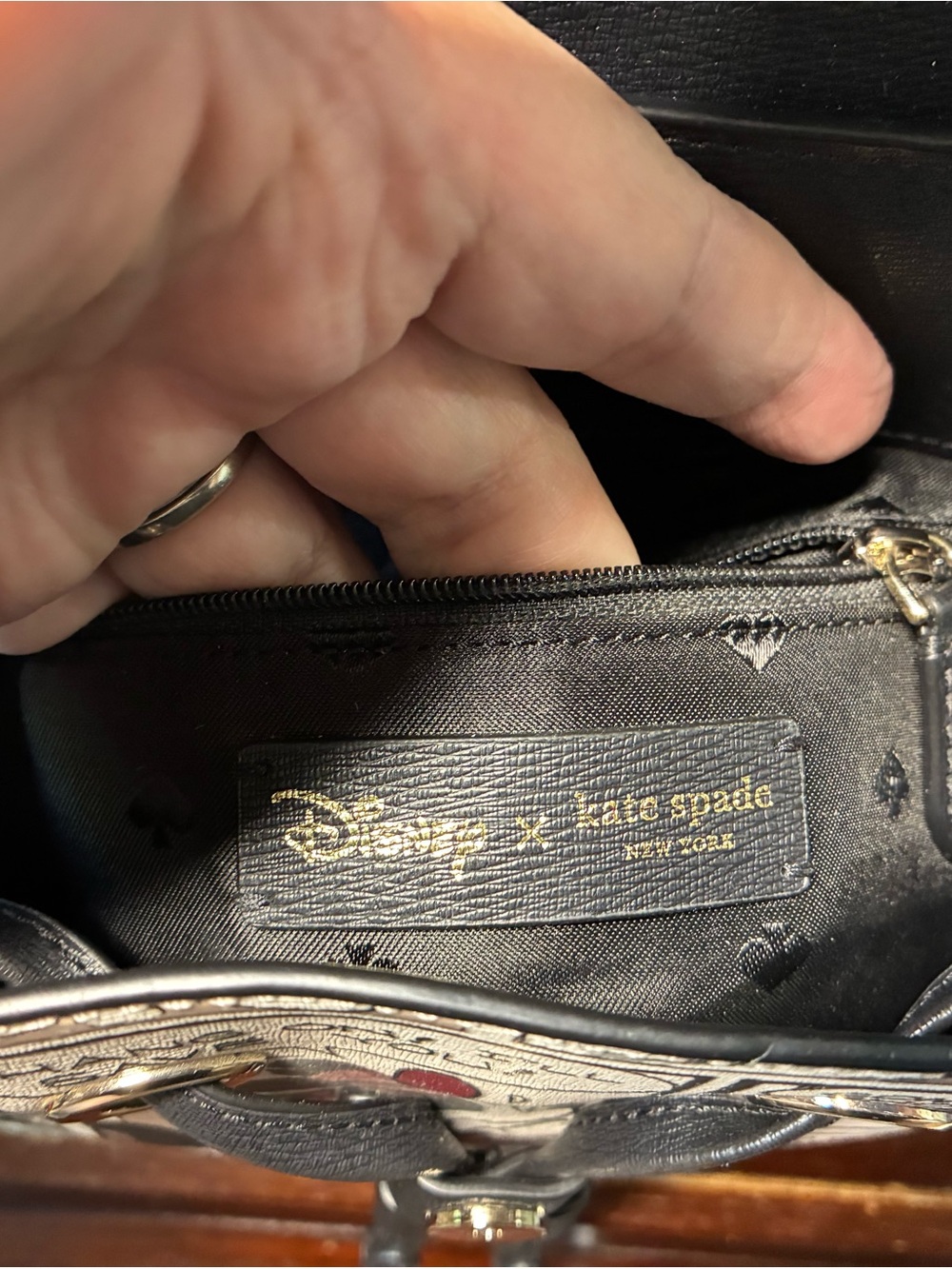 kate spade Black & Cream Mickey Comic Backpack - Picture 6 of 6